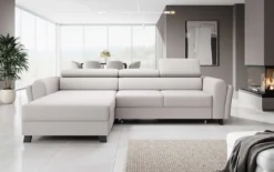 Designer Ecksofa Massimo mit Schlaf- und Klappfunktion