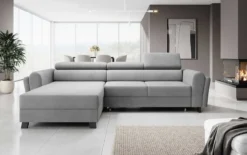 Designer Ecksofa Massimo mit Schlaf- und Klappfunktion