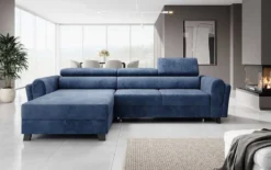 Designer Ecksofa Massimo mit Schlaf- und Klappfunktion