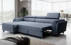 Designer Ecksofa Massimo mit Schlaf- und Klappfunktion