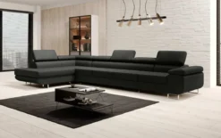 Designer Ecksofa Maxi mit Schlaf - und Klappfunktion in Samt