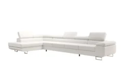 Designer Ecksofa Maxi mit Schlaf - und Klappfunktion in Bouclé