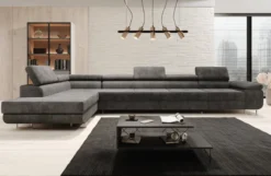 Designer Ecksofa Maxi mit Schlaf - und Klappfunktion in Cord