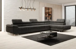 Designer Ecksofa Maxi mit Schlaf - und Klappfunktion in Cord