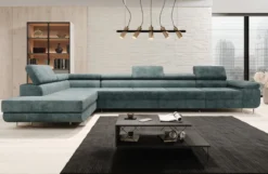 Designer Ecksofa Maxi mit Schlaf - und Klappfunktion in Cord
