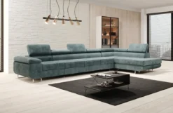 Designer Ecksofa Maxi mit Schlaf - und Klappfunktion in Cord
