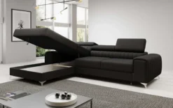 Designer Ecksofa Melinda mit Schlaf- und Klappfunktion