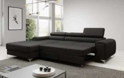 Designer Ecksofa Melinda mit Schlaf- und Klappfunktion