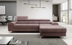 Designer Ecksofa Melinda mit Schlaf- und Klappfunktion