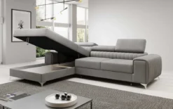 Designer Ecksofa Melinda mit Schlaf- und Klappfunktion