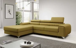 Designer Ecksofa Melinda mit Schlaf- und Klappfunktion