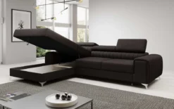 Designer Ecksofa Melinda mit Schlaf- und Klappfunktion