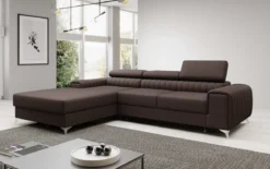 Designer Ecksofa Melinda mit Schlaf- und Klappfunktion