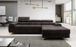 Designer Ecksofa Melinda mit Schlaf- und Klappfunktion