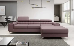Designer Ecksofa Melinda mit Schlaf- und Klappfunktion
