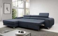 Designer Ecksofa Melinda mit Schlaf- und Klappfunktion