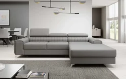 Designer Ecksofa Melinda mit Schlaf- und Klappfunktion