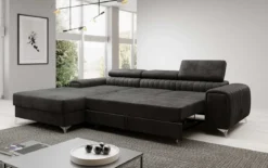 Designer Ecksofa Melinda mit Schlaf- und Klappfunktion
