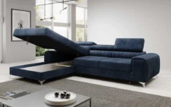 Designer Ecksofa Melinda mit Schlaf- und Klappfunktion