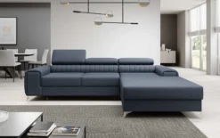 Designer Ecksofa Melinda mit Schlaf- und Klappfunktion
