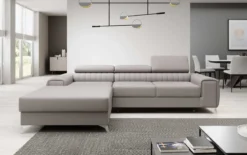 Designer Ecksofa Melinda mit Schlaf- und Klappfunktion