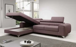 Designer Ecksofa Melinda mit Schlaf- und Klappfunktion