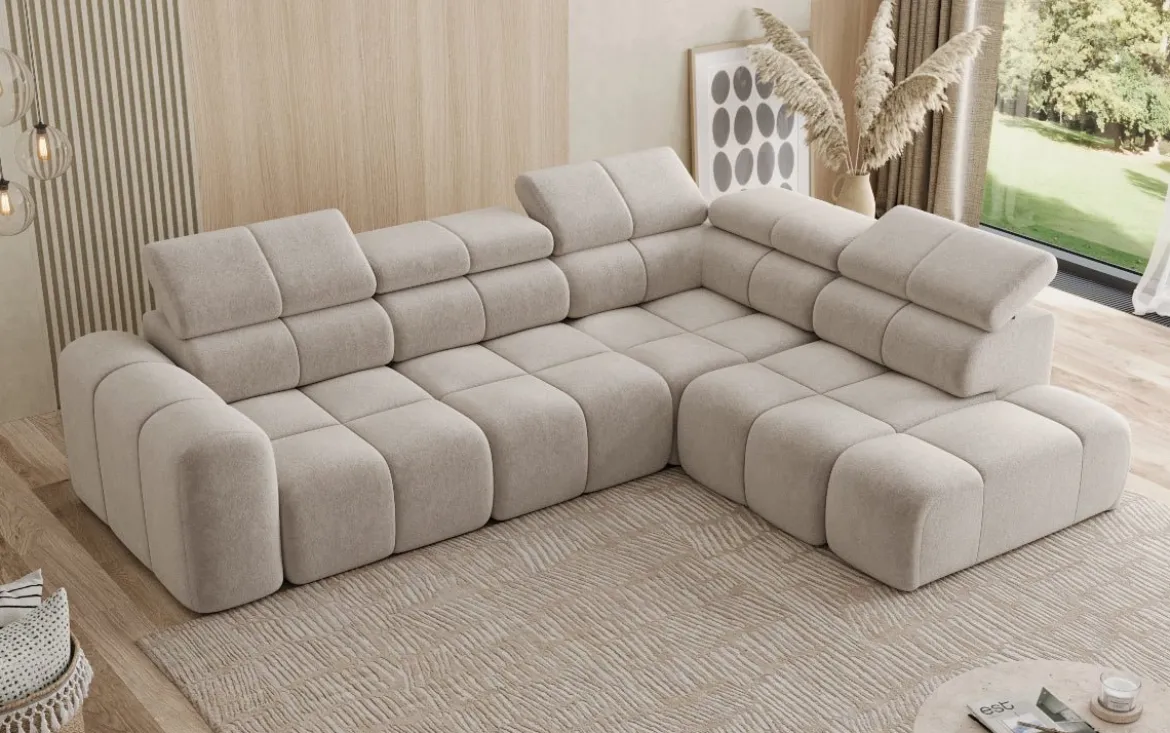 Designer Ecksofa Mia Maxi in Chenille