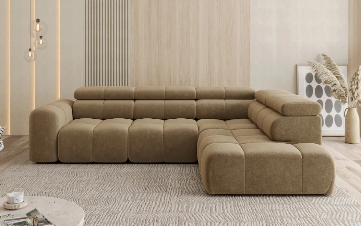 Designer Ecksofa Mia Maxi in Chenille