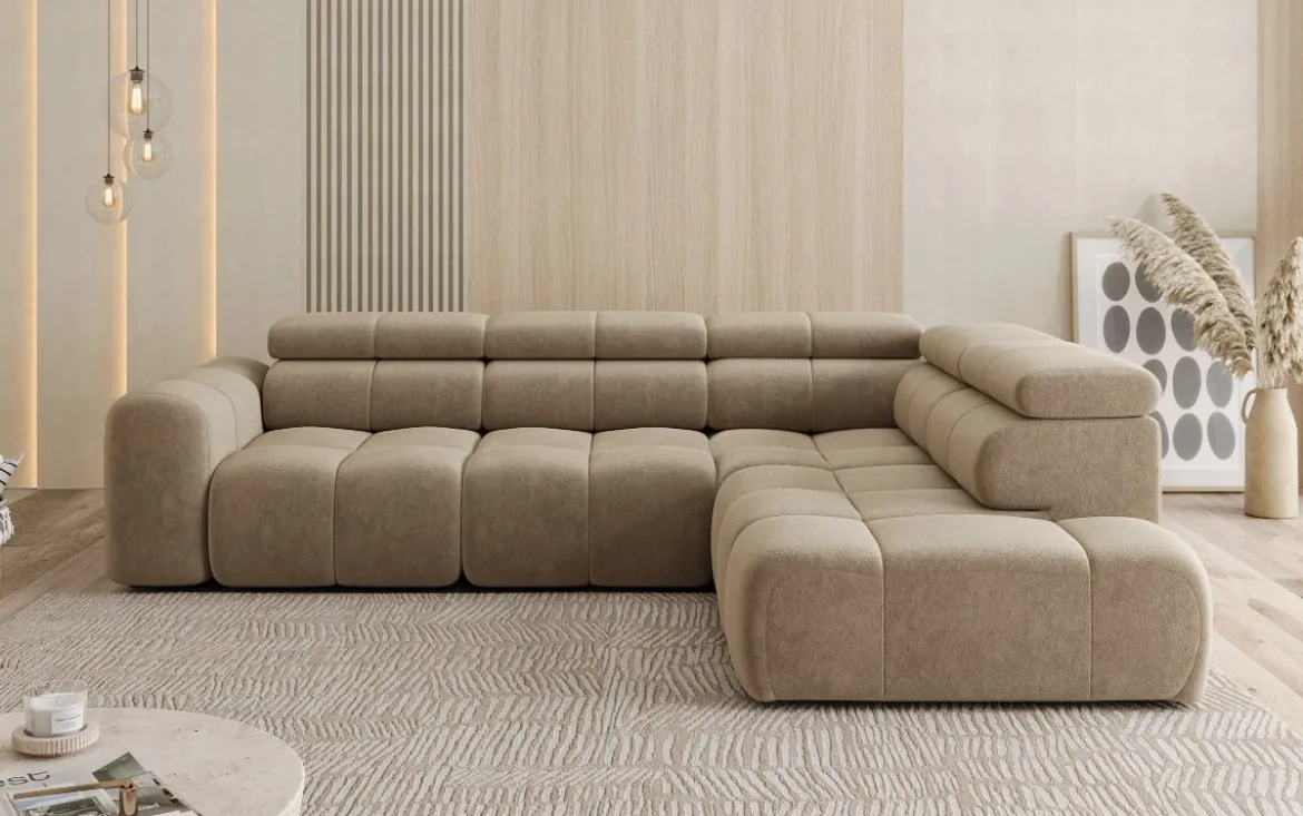 Designer Ecksofa Mia Maxi in Chenille
