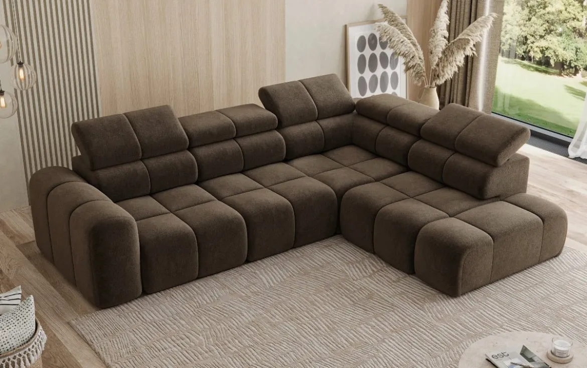 Designer Ecksofa Mia Maxi in Chenille