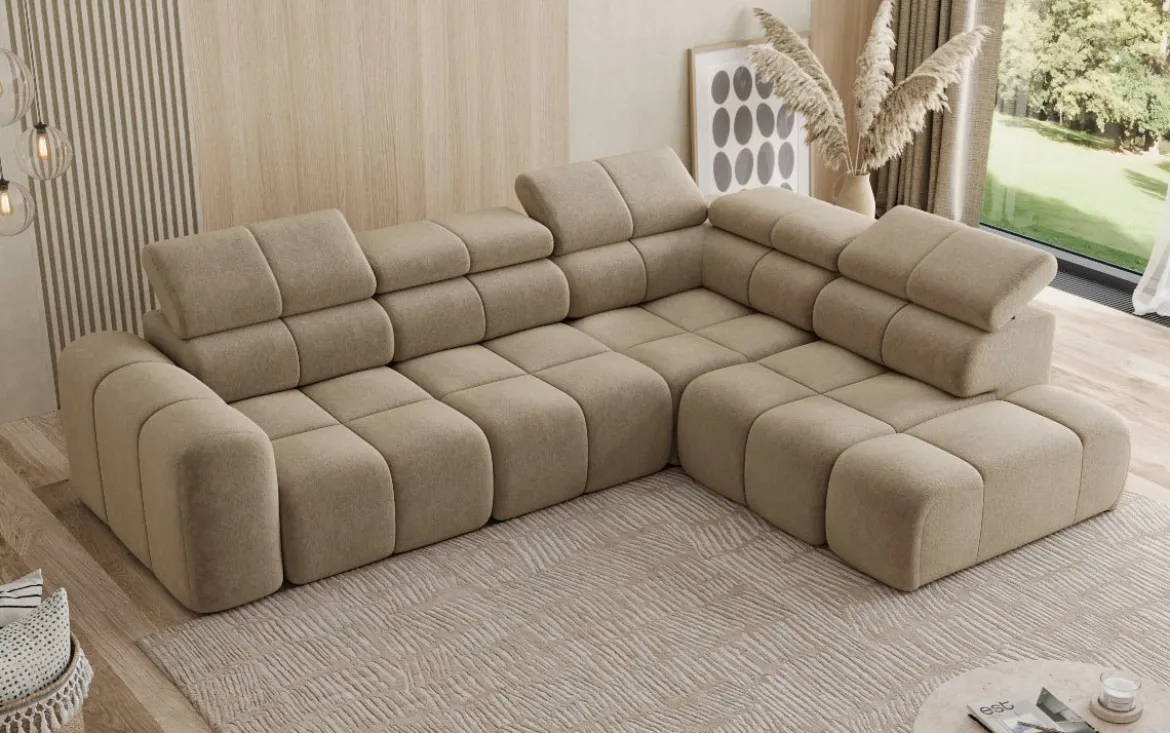 Designer Ecksofa Mia Maxi in Chenille