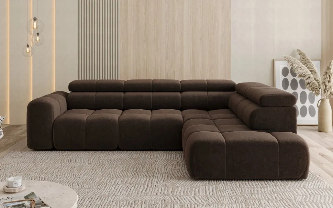 Designer Ecksofa Mia Maxi in Chenille