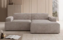 Designer Ecksofa Monza in Cord