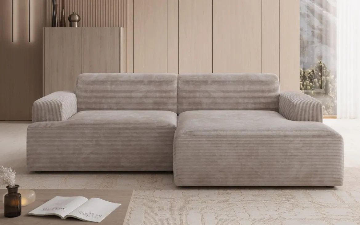 Designer Ecksofa Monza in Cord