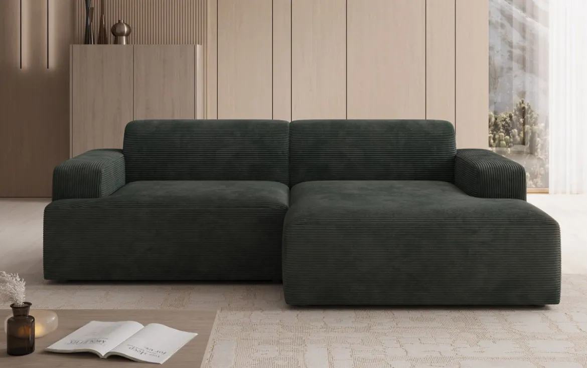 Designer Ecksofa Monza in Cord
