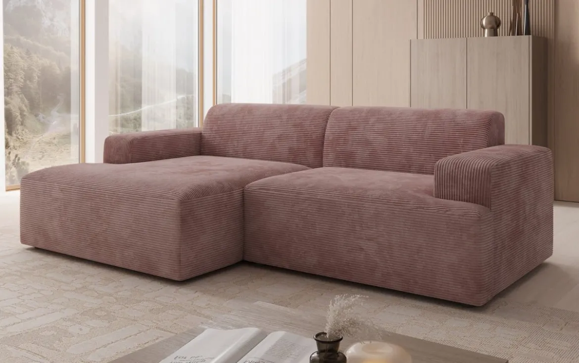 Designer Ecksofa Monza in Cord