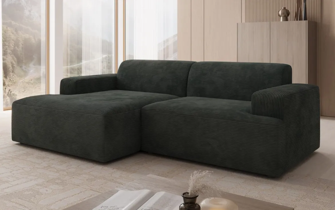 Designer Ecksofa Monza in Cord