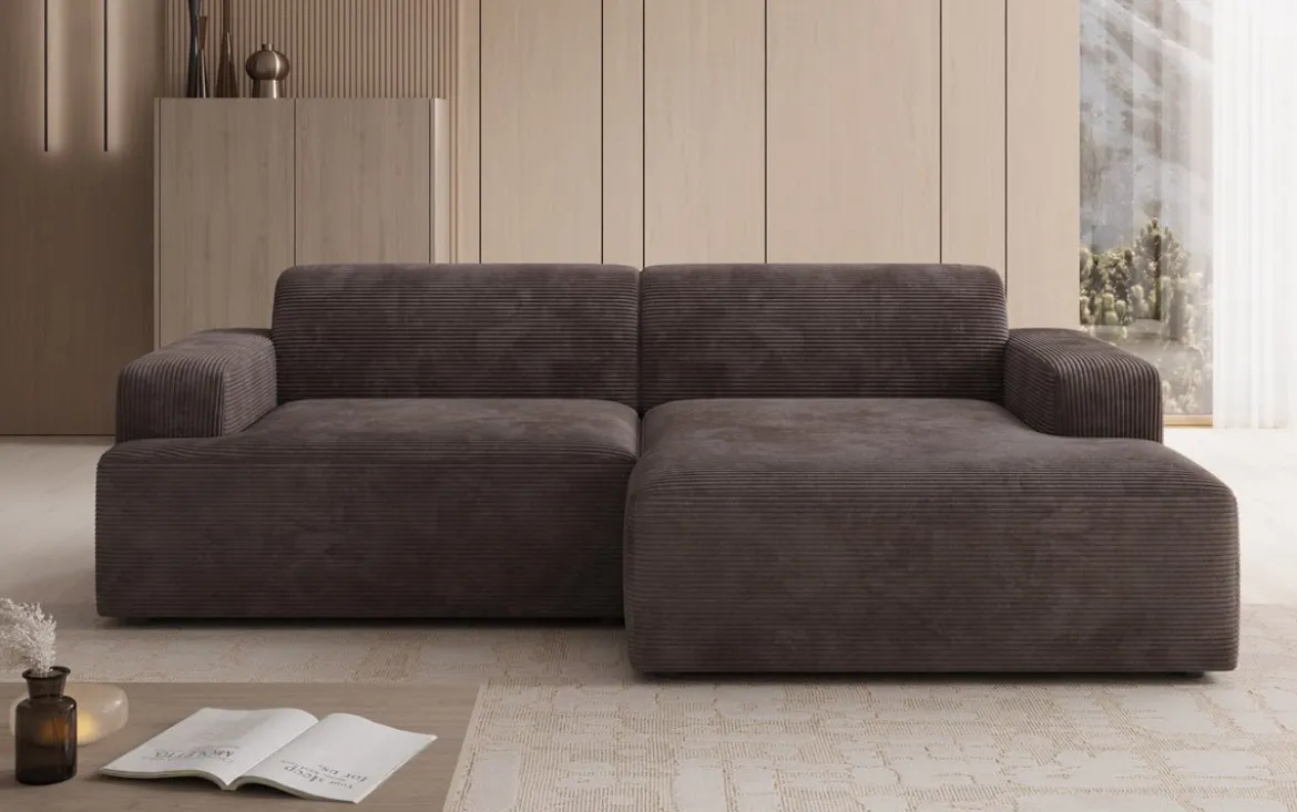 Designer Ecksofa Monza in Cord
