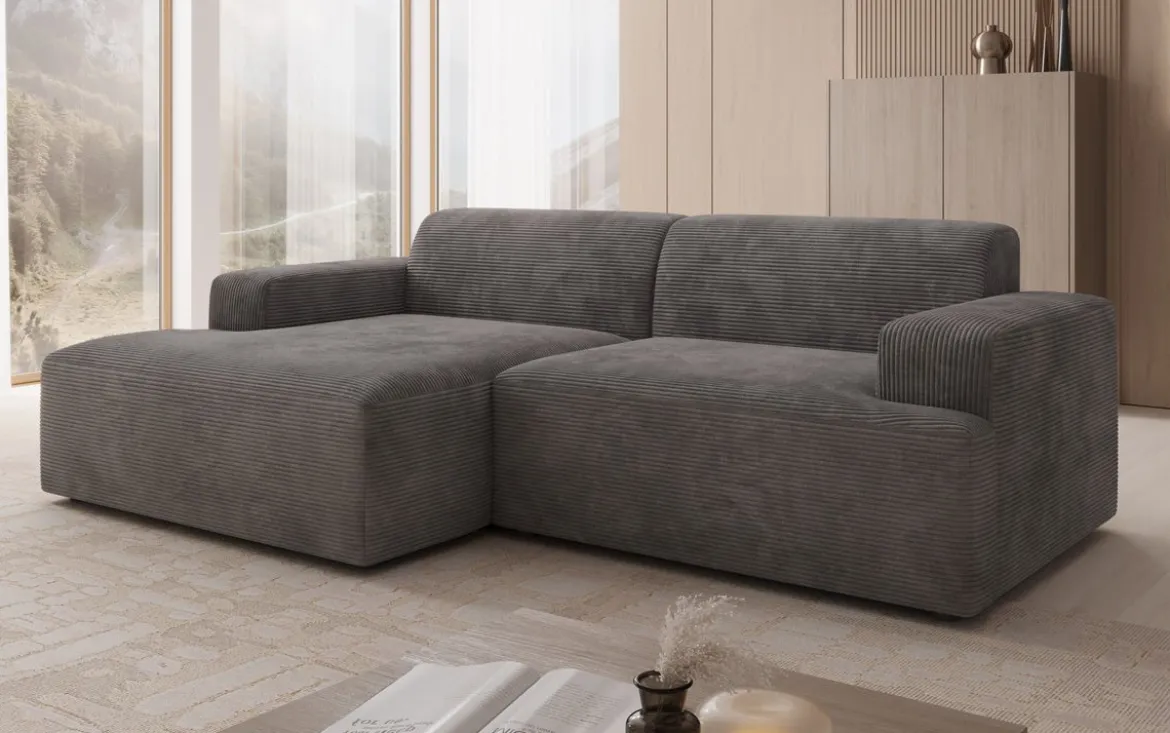 Designer Ecksofa Monza in Cord