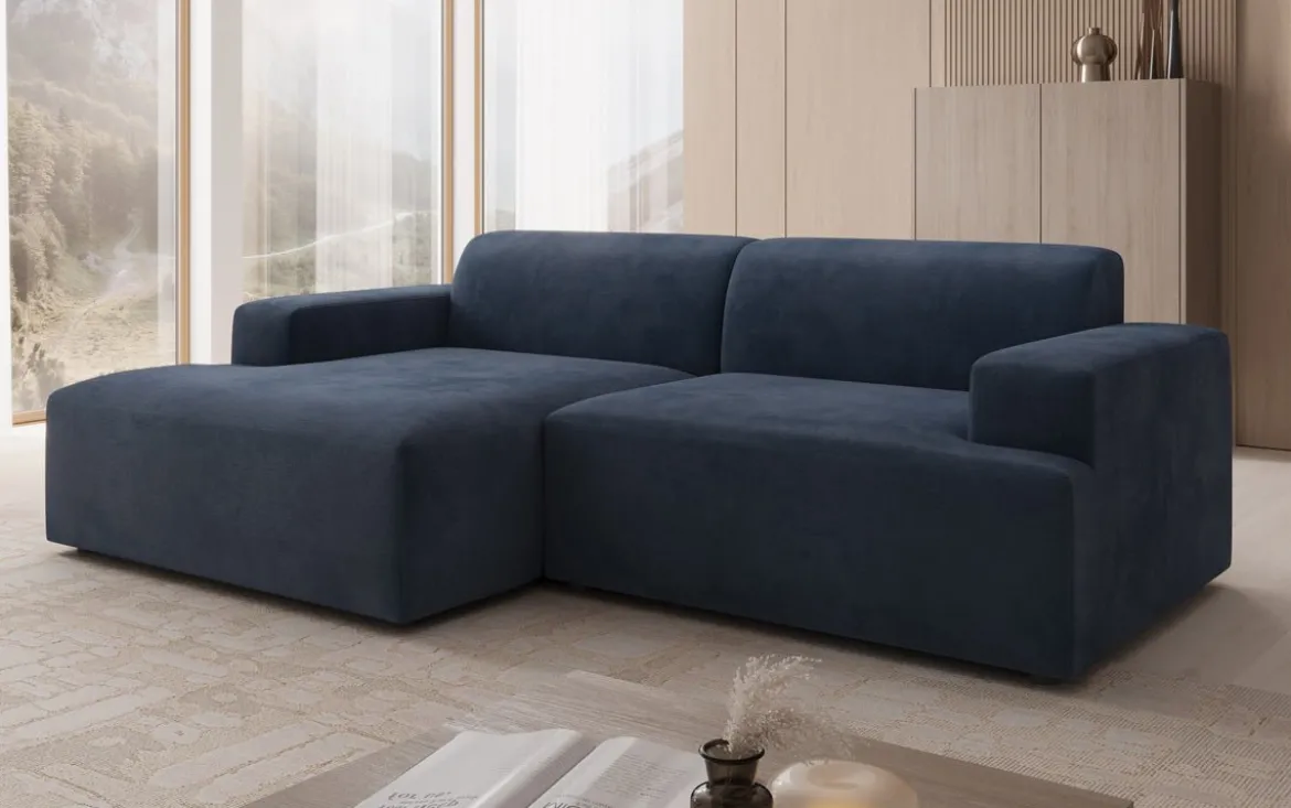 Designer Ecksofa Monza in Samt