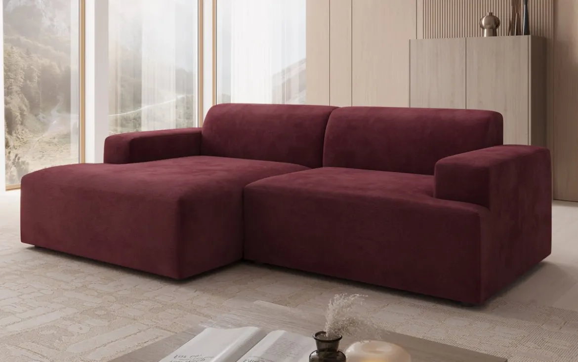 Designer Ecksofa Monza in Samt