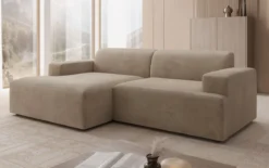 Designer Ecksofa Monza in Samt
