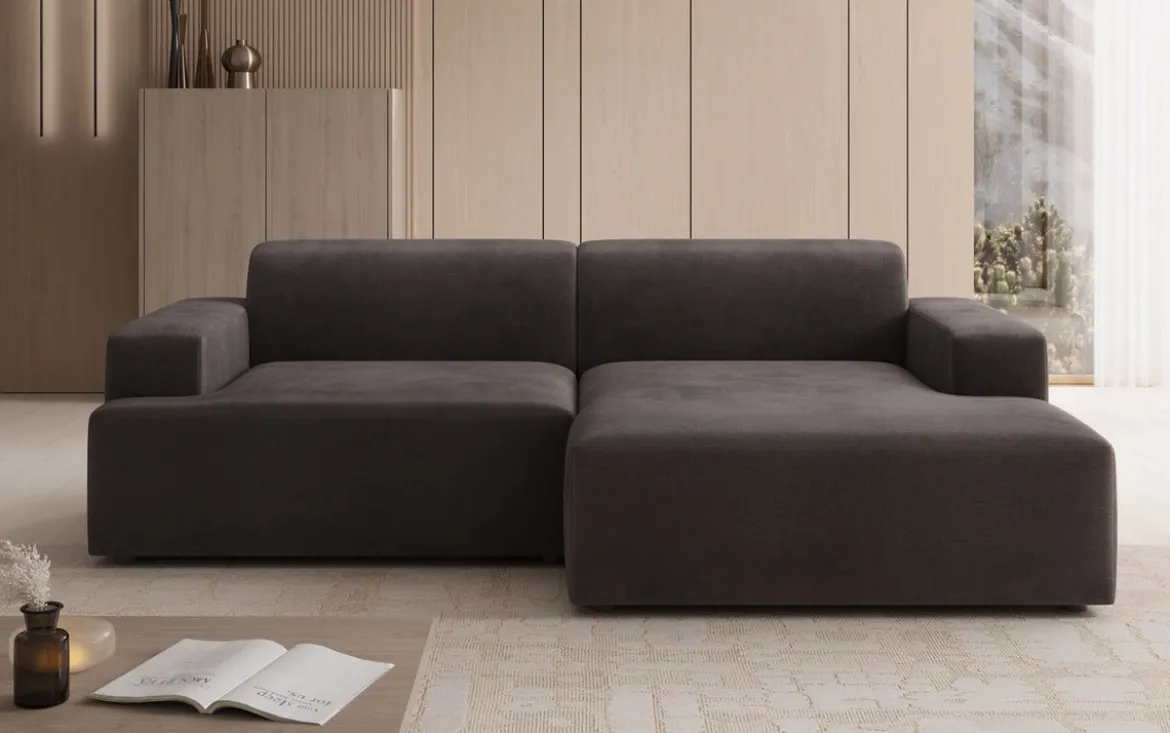 Designer Ecksofa Monza in Samt