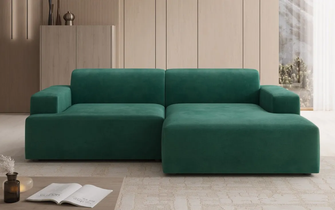 Designer Ecksofa Monza in Samt