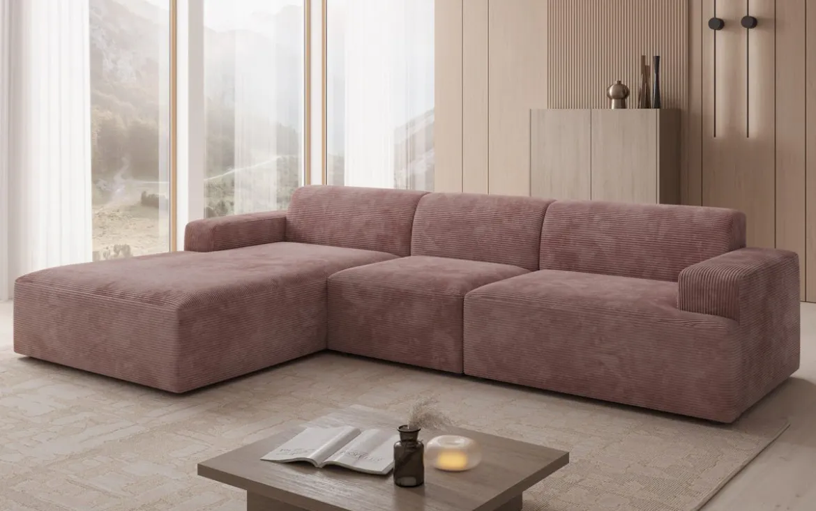 Designer Ecksofa Monza Maxi in Cord