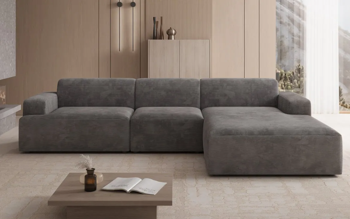 Designer Ecksofa Monza Maxi in Cord