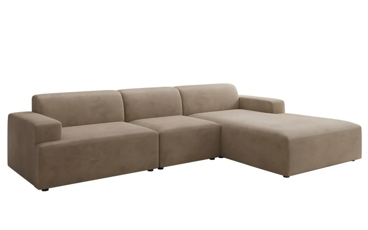 Designer Ecksofa Monza Maxi in Samt