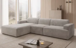 Designer Ecksofa Monza Maxi in Samt