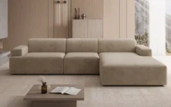 Designer Ecksofa Monza Maxi in Samt