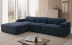 Designer Ecksofa Monza Maxi in Samt